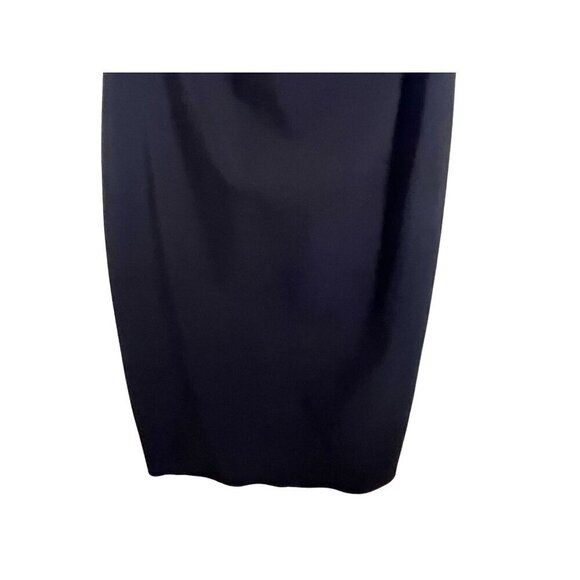 Chiara Boni Dress 14 Black Midi Bodycon Neutral Gala Formal LBD Old Money Luxury - Picture 6 of 12